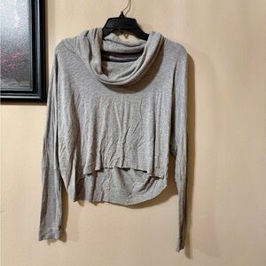 Gray Cowl Neck Sweater